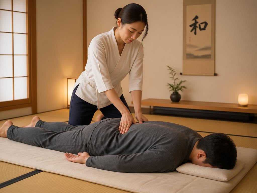 Massagem shiatsu